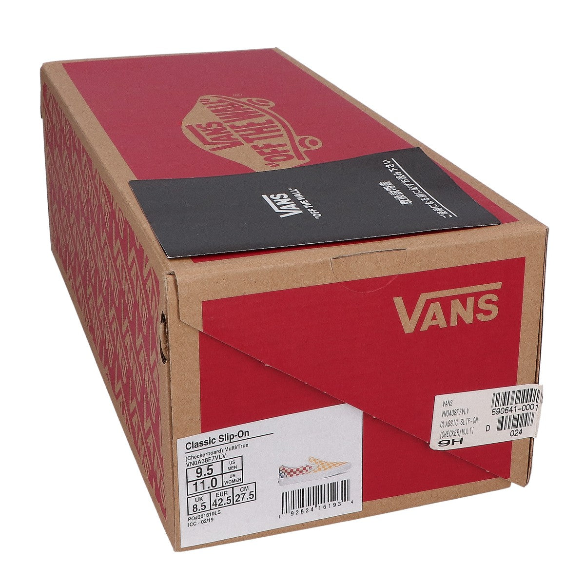 VANS バンズ 【新品同様】VN0A38F7VLV CLASSIC SLIP-ON Checkerboard クラシック スリッポン チェッカーボード シューズ US9.5