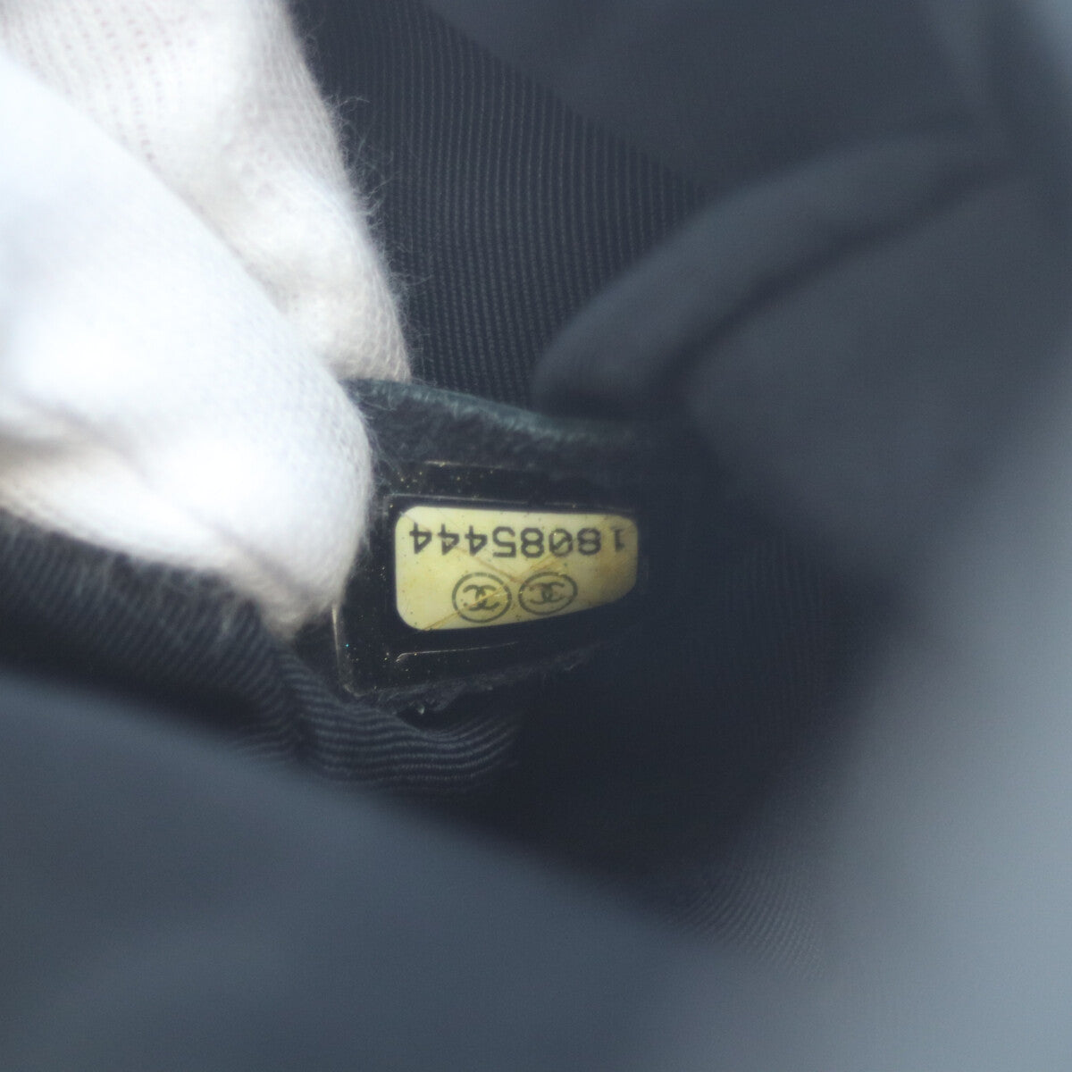 CHANEL シャネル 18番台 黒 ラムスキン フラフープマトラッセ ショルダーバッグ