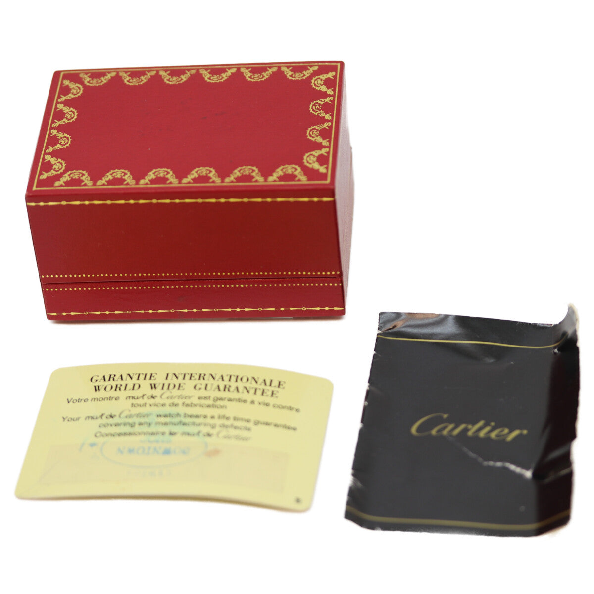 Cartier カルティエ 76-81年 925 マストタンクヴェルメイユSM ローマアイボリー文字盤 手巻き 革 腕時計