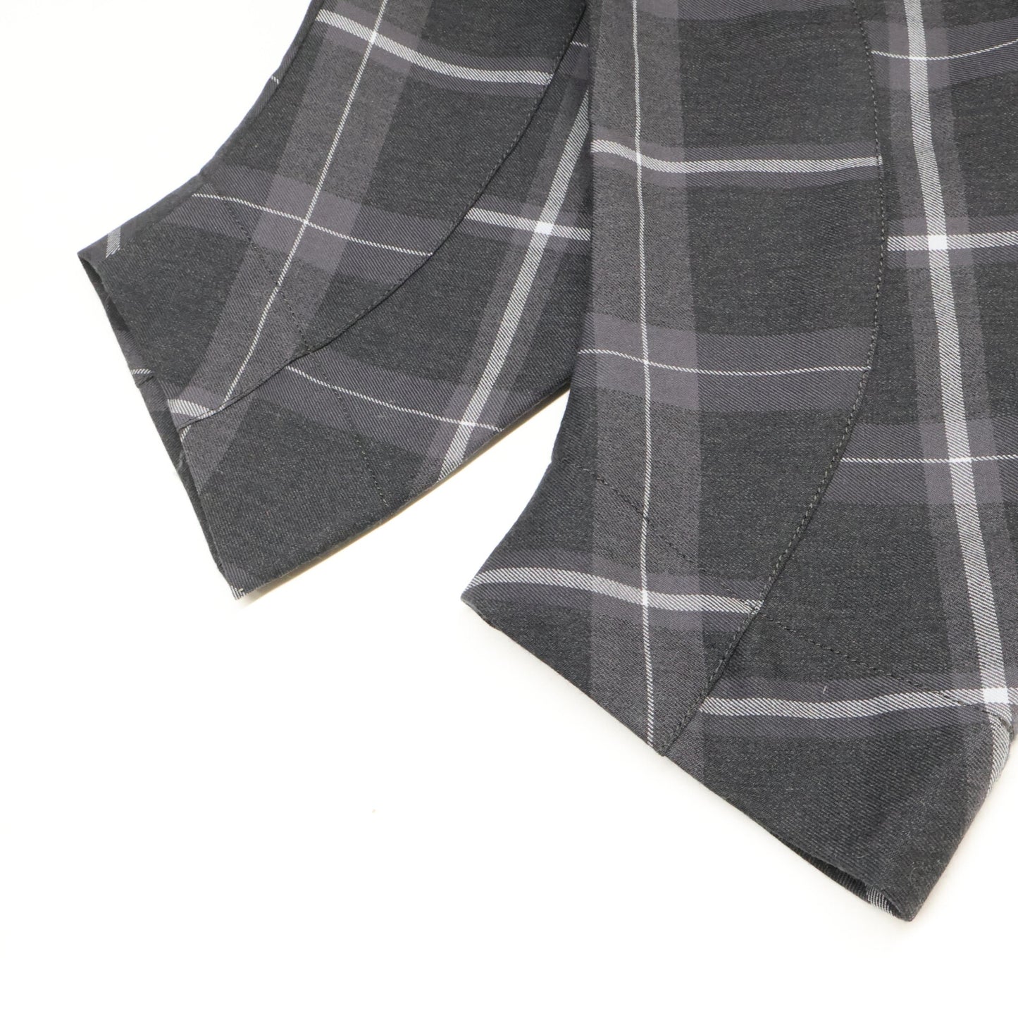 VIVIENNE WESTWOOD MAN ヴィヴィアンウエストウッドマン 【美品】4645-1401/1702 チェック 変形デザイン ジャケット/パンツ スーツ セットアップ ジャケット44/ボトムス46