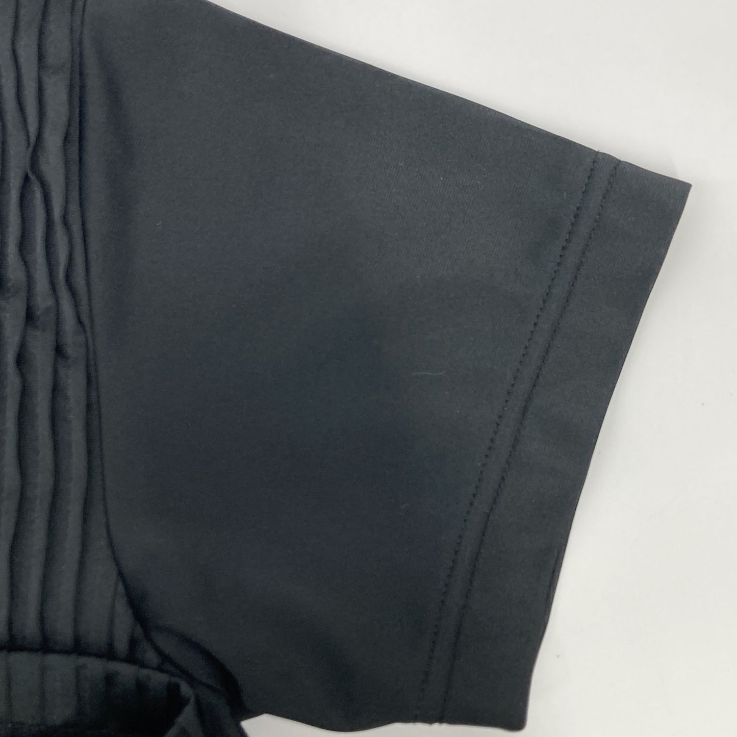 COMMEdesGARCONS コムデギャルソン 丸襟 プリーツシャツ ブラック トップス S