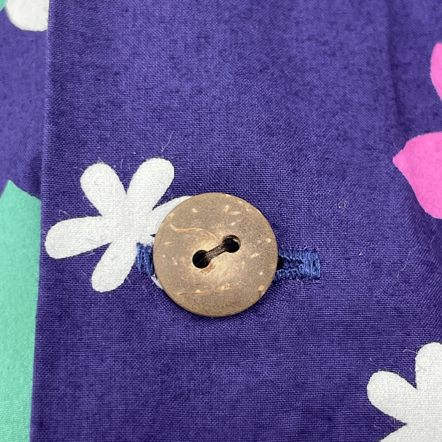 SUN SURF サンサーフ by Masked Marvel SS37922 COTTON S/S OPEN SHIRT ABSTRACT FLOWER トップス L