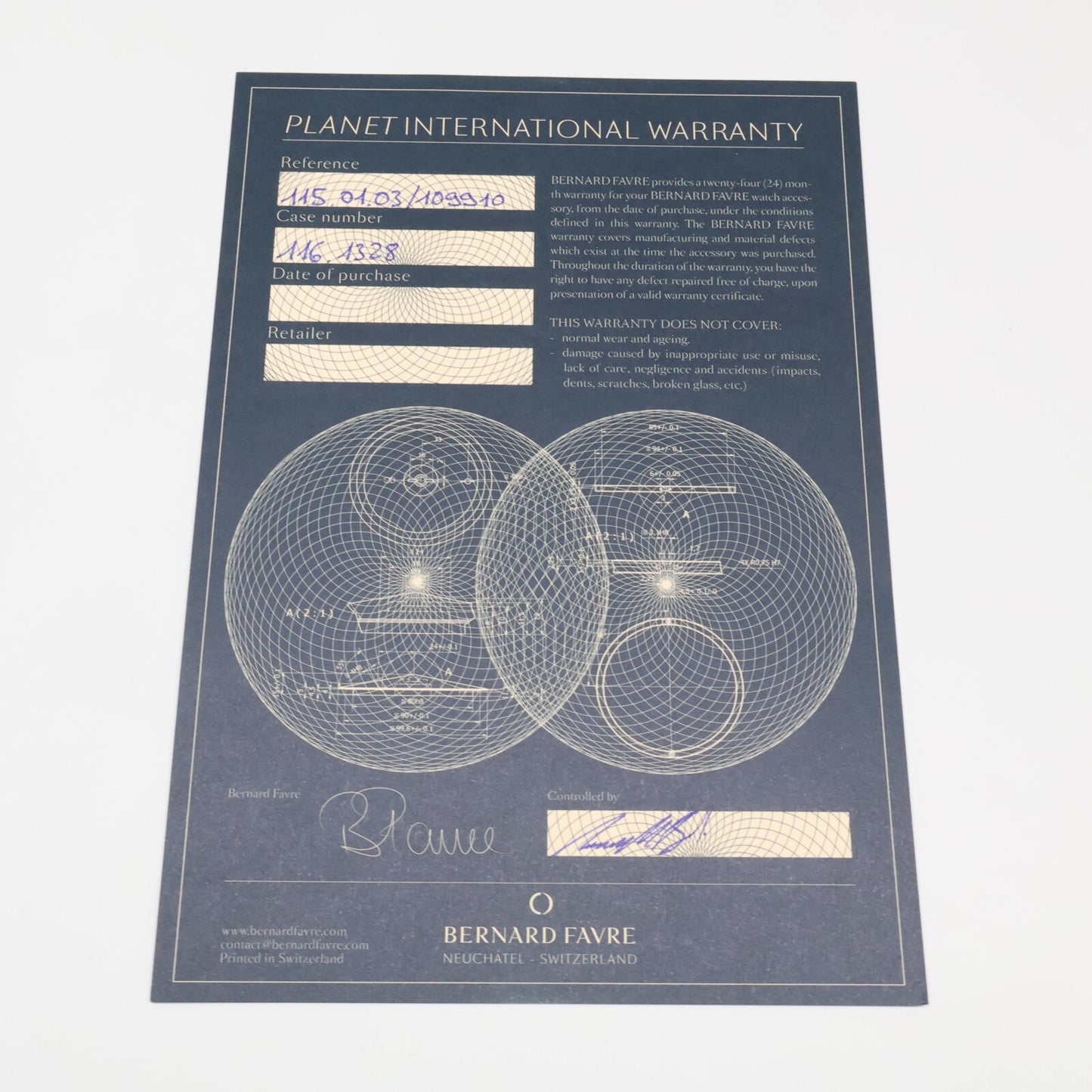 BERNARD FAVRE ベルナールファーブル 【美品】115.01.03 109910 Planet Watch Winder プラネット ウォッチワインダー その他