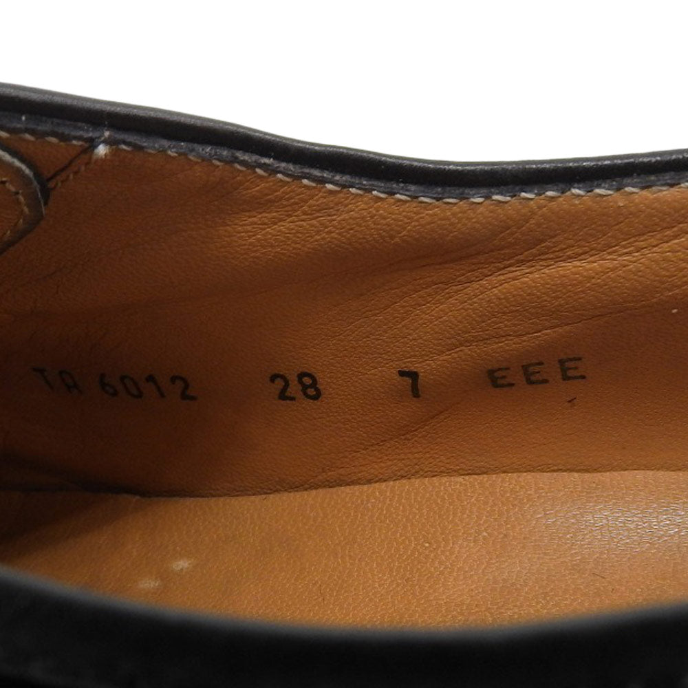 Salvatore Ferragamo サルヴァトーレフェラガモ Salvatore Ferragamo サルヴァトーレフェラガモ スエード Uチップ シューズ メンズ 黒 ブラック 7EEE TA6012 シューズ 7EEE