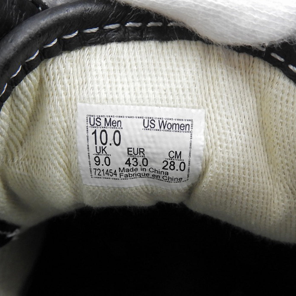 VANS バンズ 美品 オールド スクール ボルト スニーカー メンズ ブラック×ホワイト 28cm 721454 シューズ 43.0(EUR)