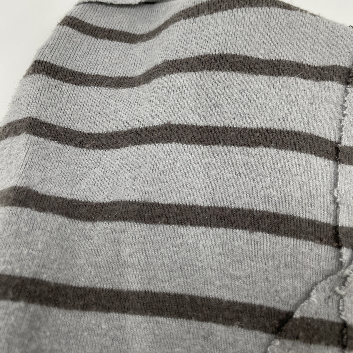 TAKAHIROMIYASHITATheSoloist タカヒロミヤシタ ザ ソロイスト グレー s.0070 シルクコットン ボーダー ベスト ベスト S