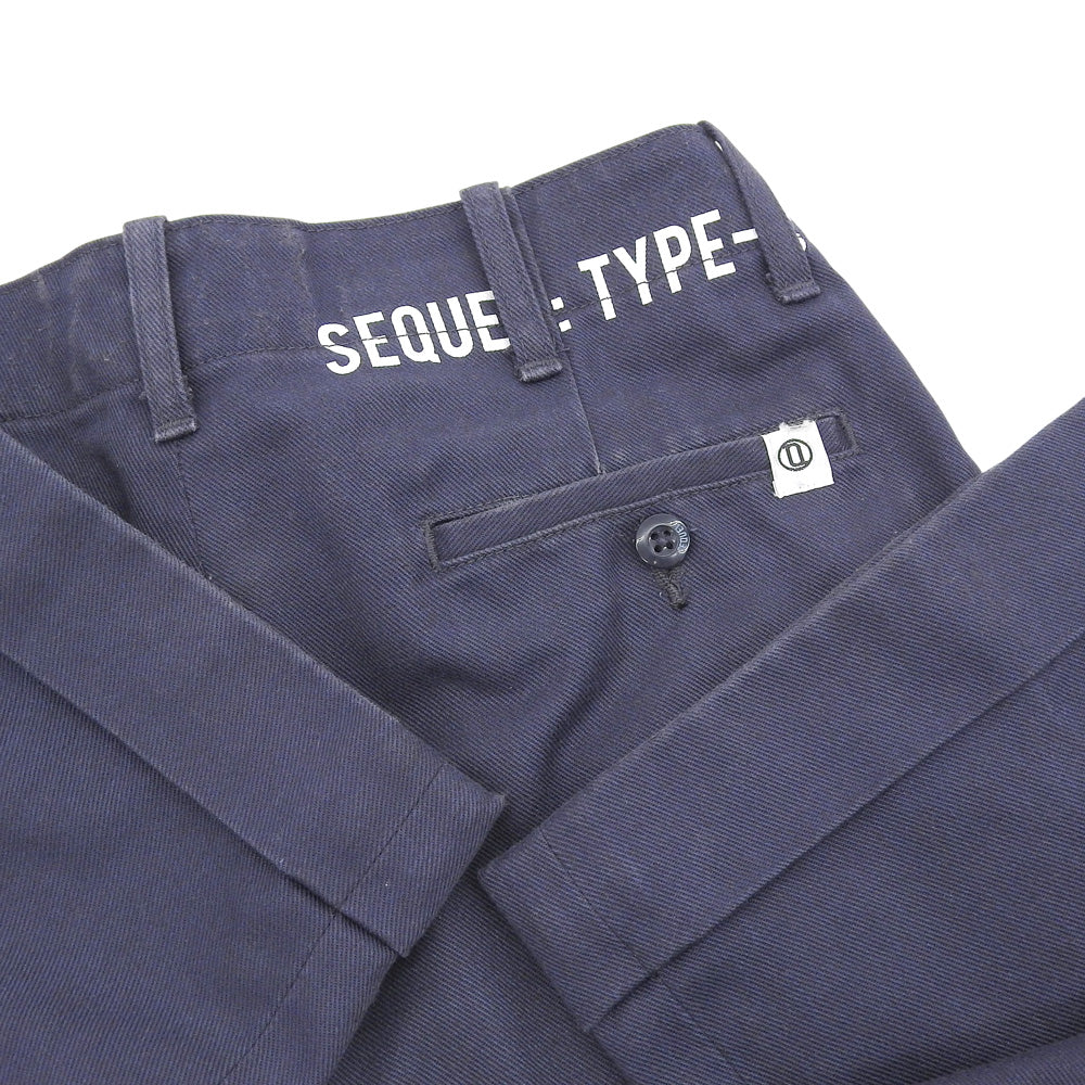 SEQUEL シークエル 美品 コットン混 パンツ ボトムス メンズ ネイビー S ボトムス S