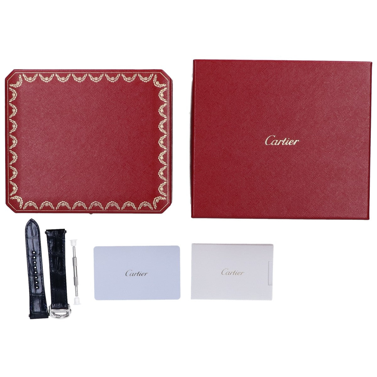 Cartier カルティエ 美品 W4SA0006 サントス ドゥ カルティエ MM ダイヤモンドベゼル 自動巻き 腕時計