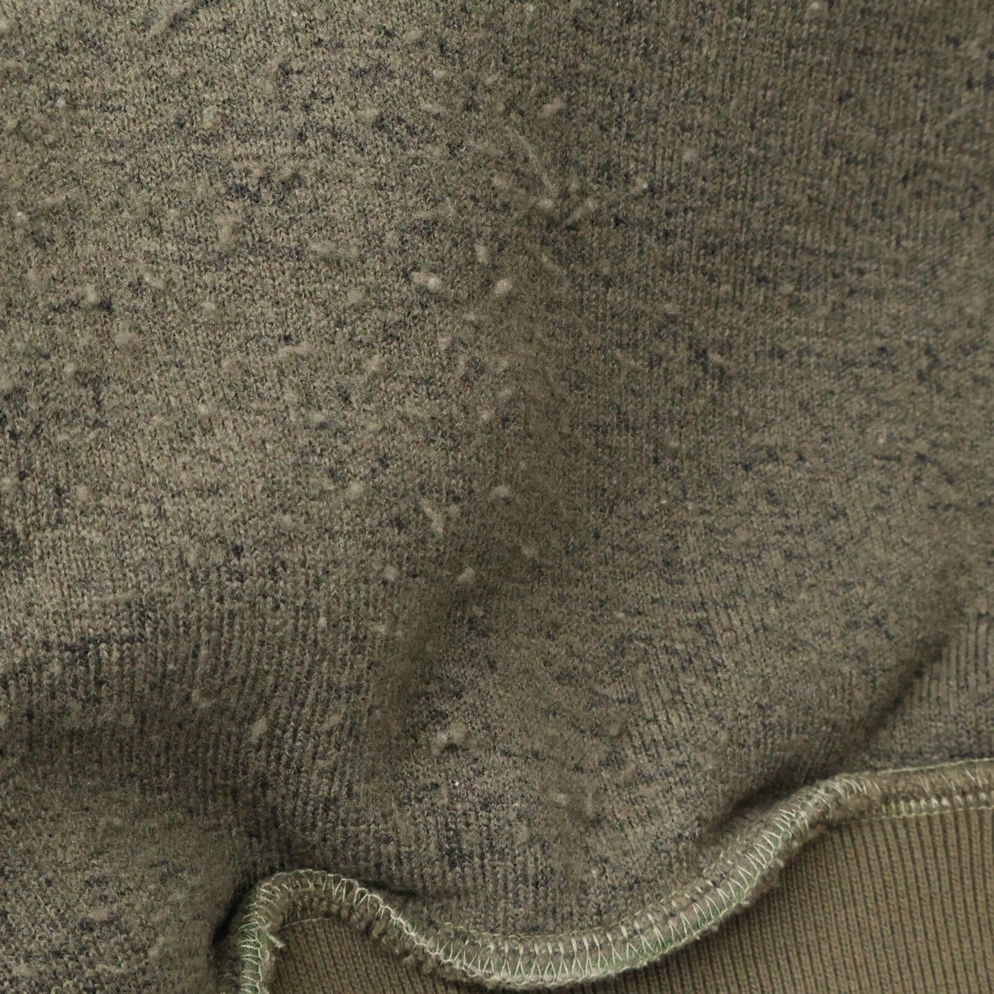 uniform experiment ユニフォームエクスペリメント 222015 カーキ FABRIC MIX FLEECE TOP トップス 2