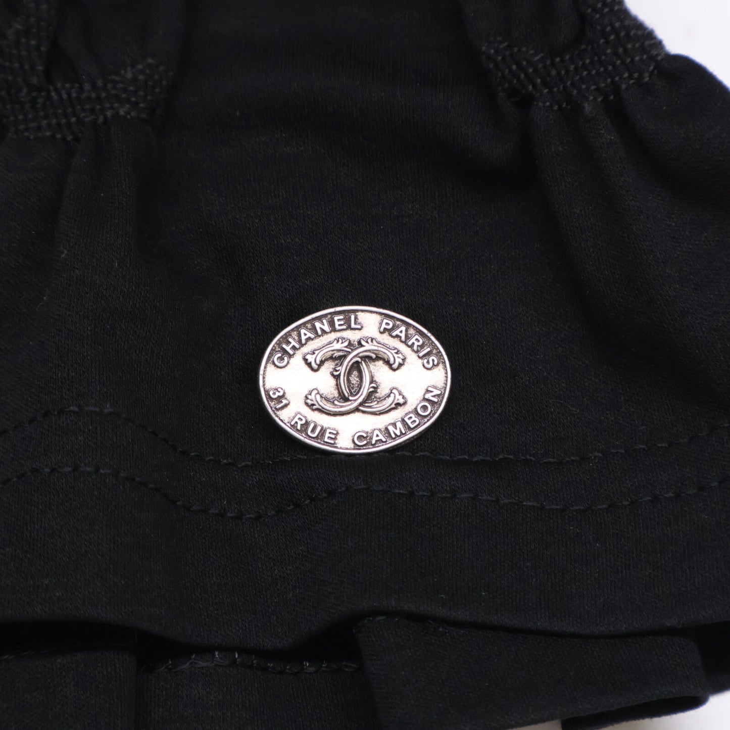 CHANEL シャネル 【美品/国内正規/22年製】P71037K10173 クルーズ ココマーク シャーリング 半袖カットソー/ トップス XS