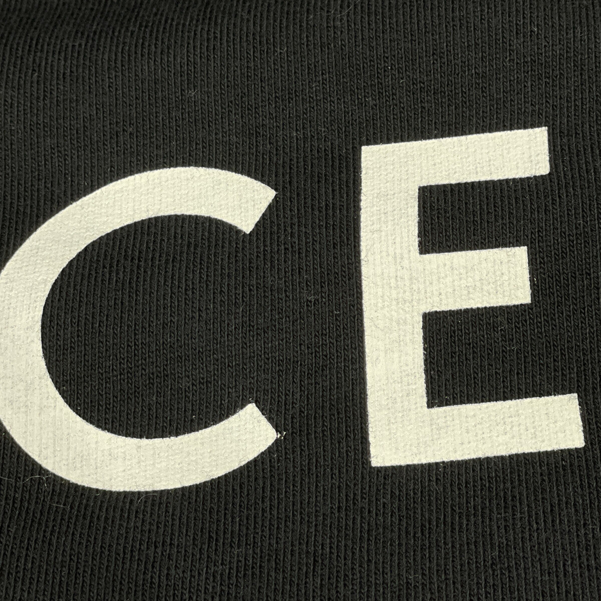 CELINE セリーヌ ブラック バックロゴ スウェットカーディガン トップス L