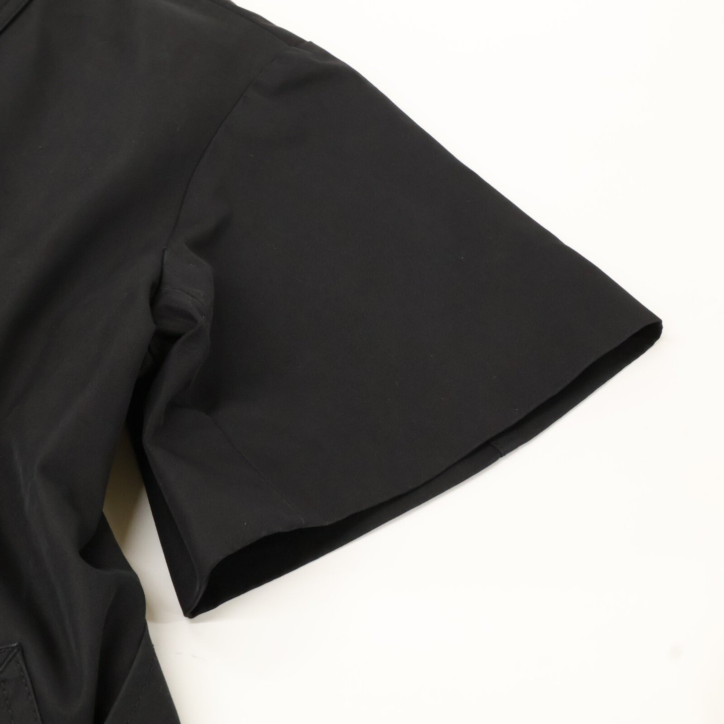 THOMAS MAGPIE トーマスマグパイ 2221202 ブラック コットン バックプリント ショートスリーブトレンチコート コート 38