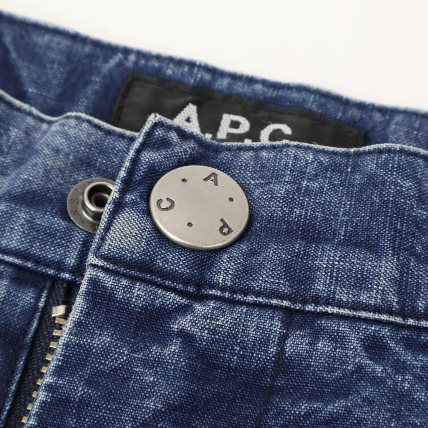 A.P.C. アーペーセー ミディアムインディゴ スリムカーゴパンツ ボトムス S