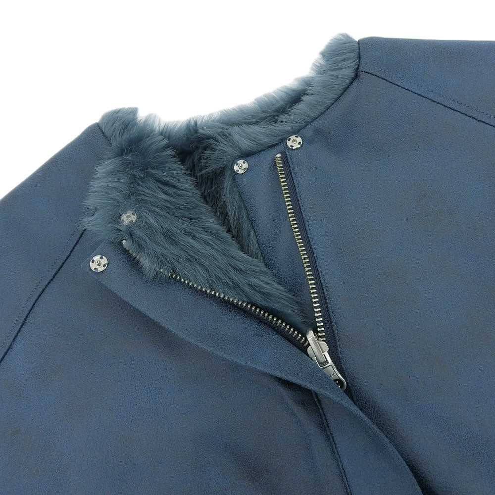 AMERI アメリ 美品 AMERI アメリ UND REVERSIBLE MOTTLED FUR VEST レディース ブルー F 02320690390 23AW ベスト F