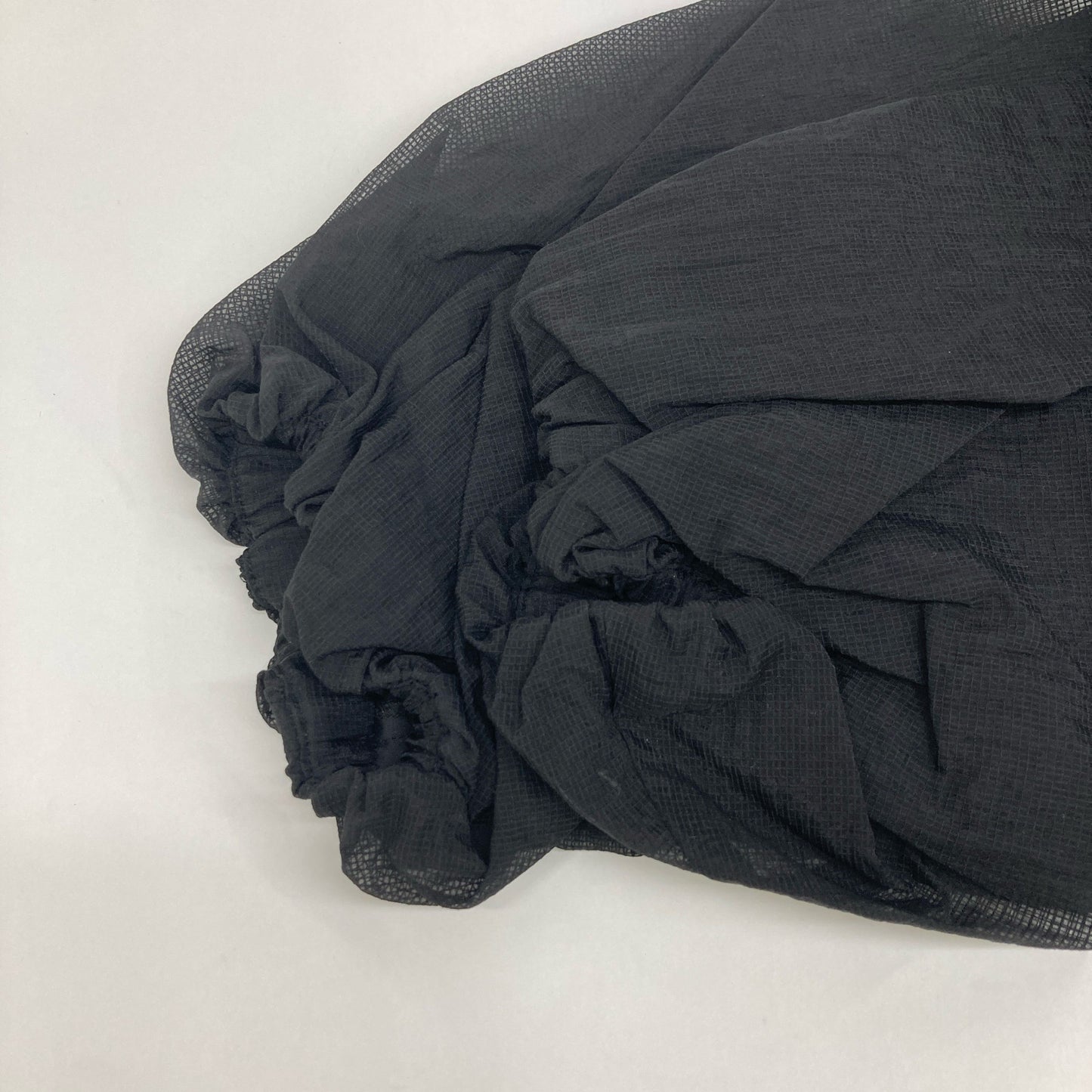 CELFORD セルフォード CWFB241069 ブラック ナイロン スモックメッシュボウタイブラウス トップス ONE