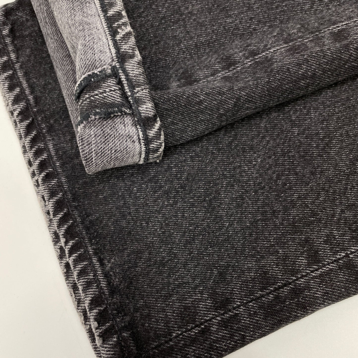 AGOLDE エーゴールドイー A9087-1346 ブラック コットン LOW SLUNG BAGGY ボタンフライ ワイドバギーデニムパンツ ボトムス 25