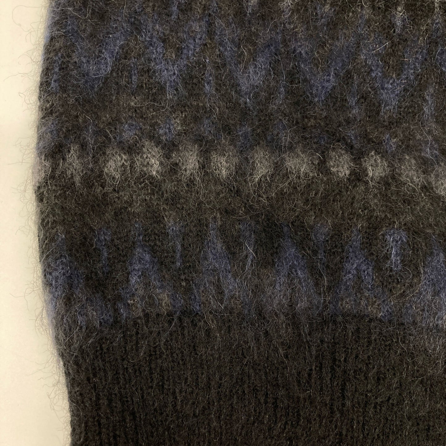 BATONER バトナー 【×Pilgrim】BN-22FM079 ブラック モヘヤ ジャガードクルーネックニット トップス 2