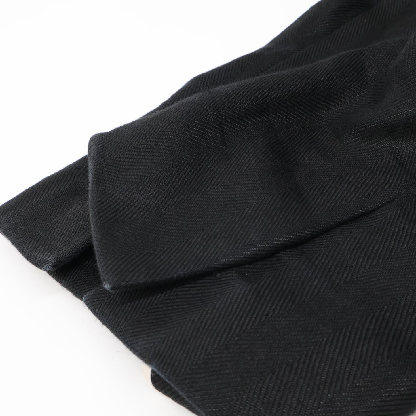 Chaos カオス CH007016ER ブラック リネン ダブルブレスト4Bテーラードジャケット ジャケット F