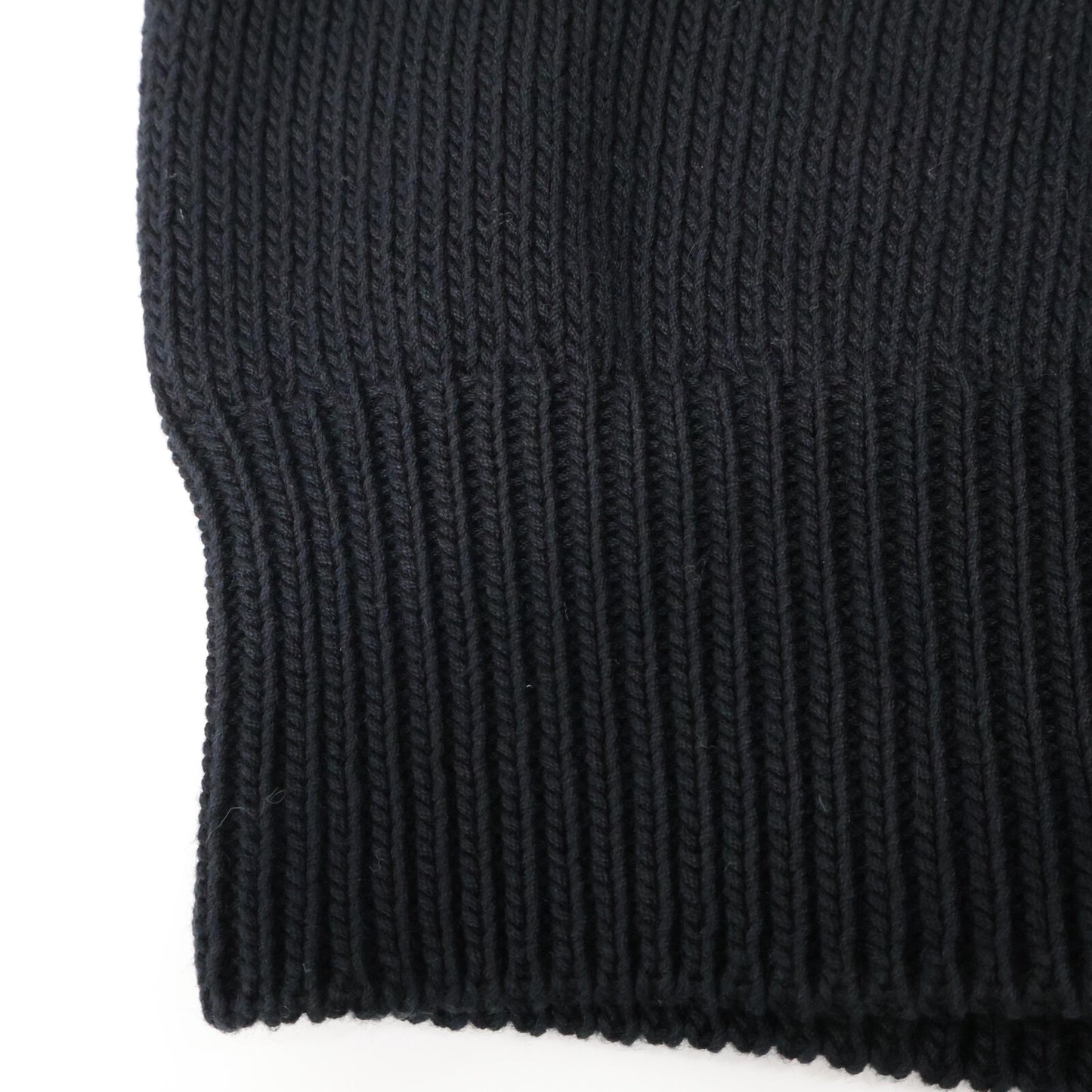 Alexander McQueen アレキサンダーマックイーン ブラック フロントデザイン コットン100 プルオーバーニット トップス M