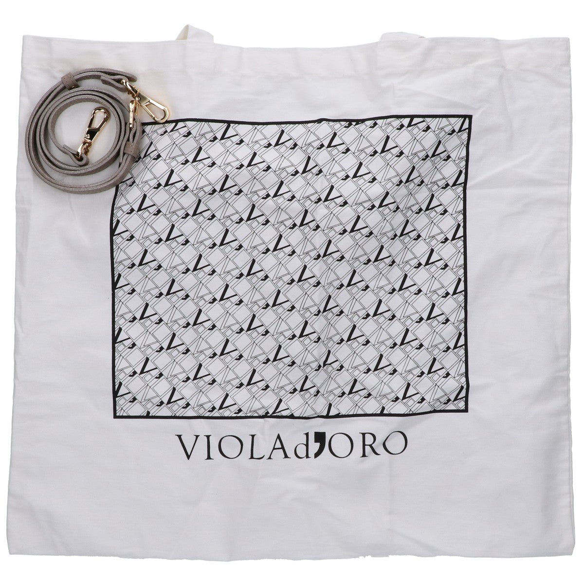 VIOLAd'ORO ヴィオラドーロ 【美品】ラフィアxレザー 2WAYショルダ― ハンドバッグ