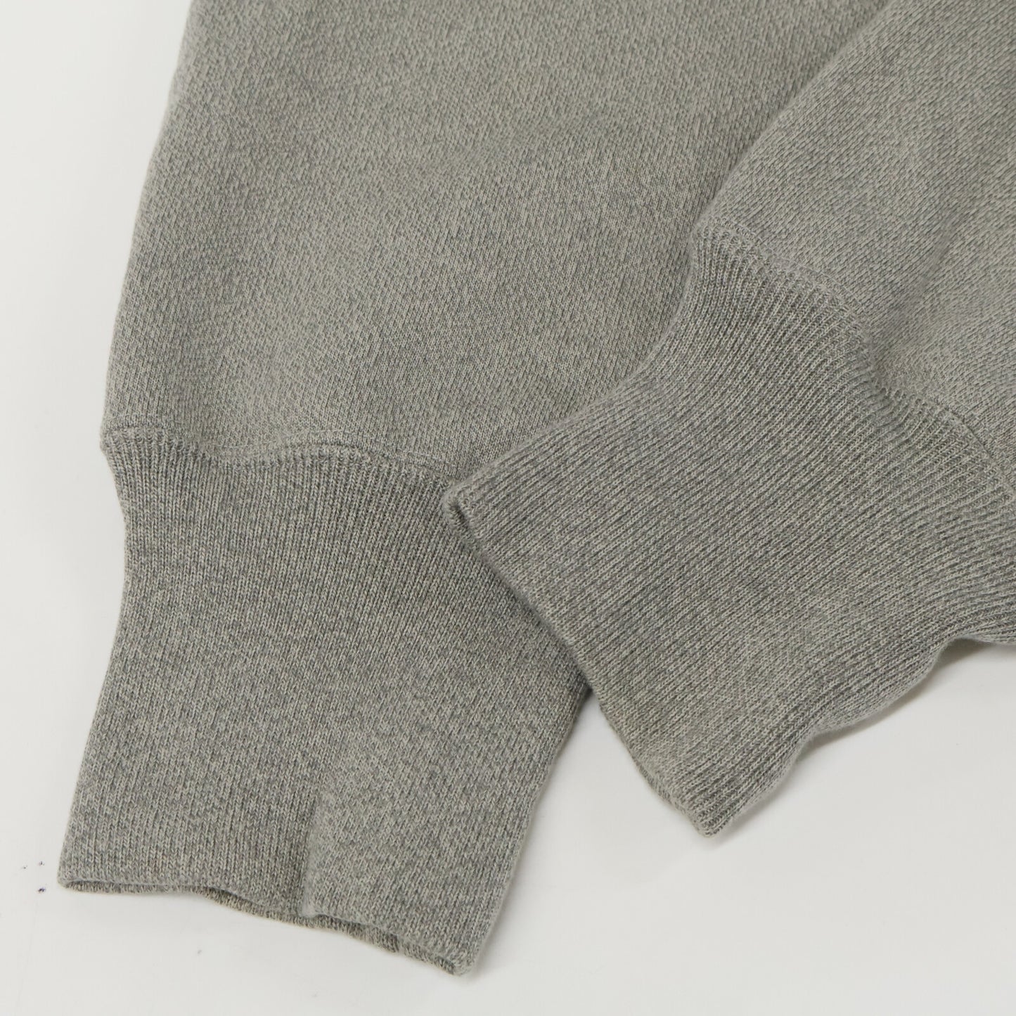 AUBERGE オーベルジュ 24SS CHAMP ヘザーグレー カリビアンシーアイランドコットン 撚り杢 W-ZIP リバースウイーブジップパーカー トップス 44