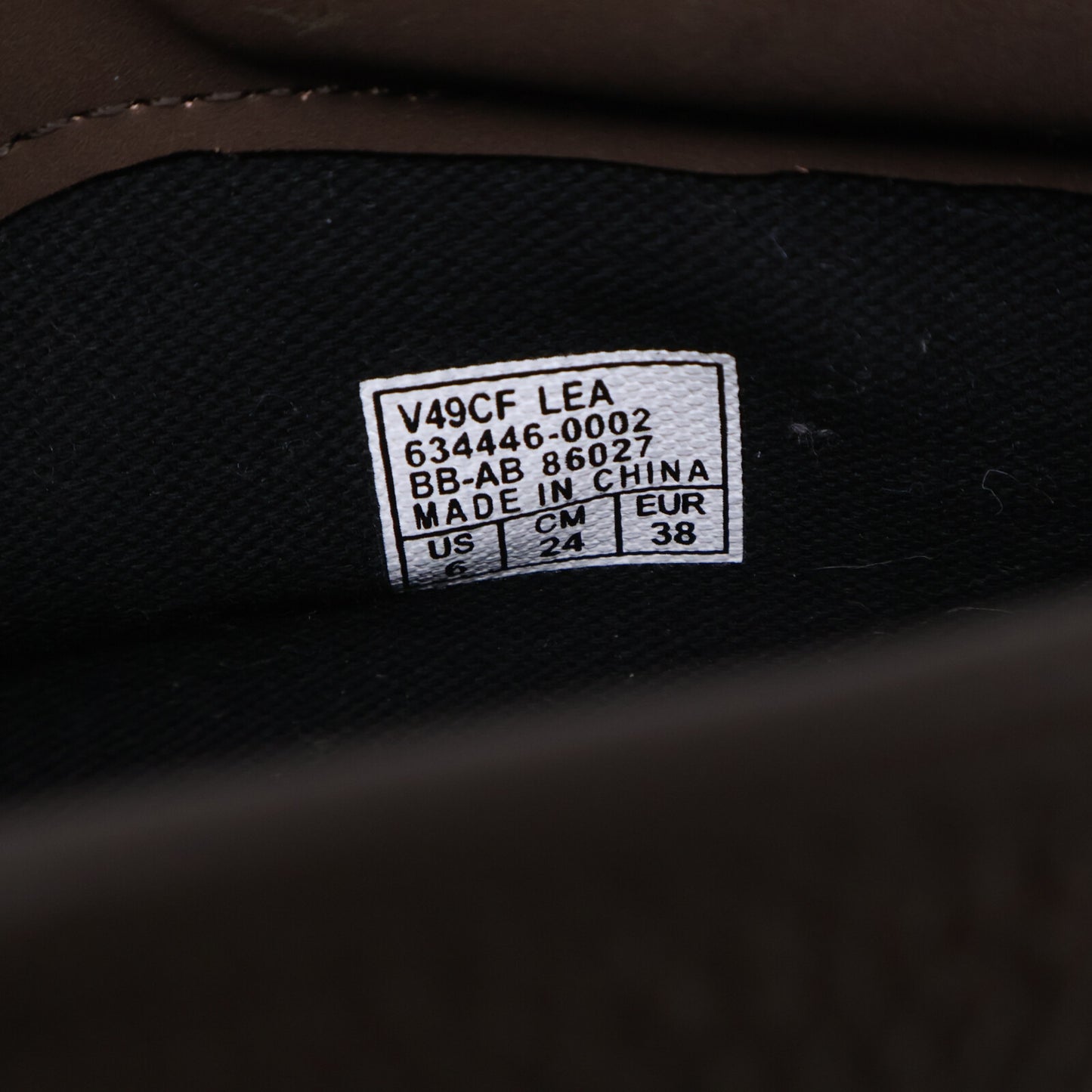 VANS バンズ 新品同様 V49CF LEA CHUKKA LEATHER MOCHA シューズ 24