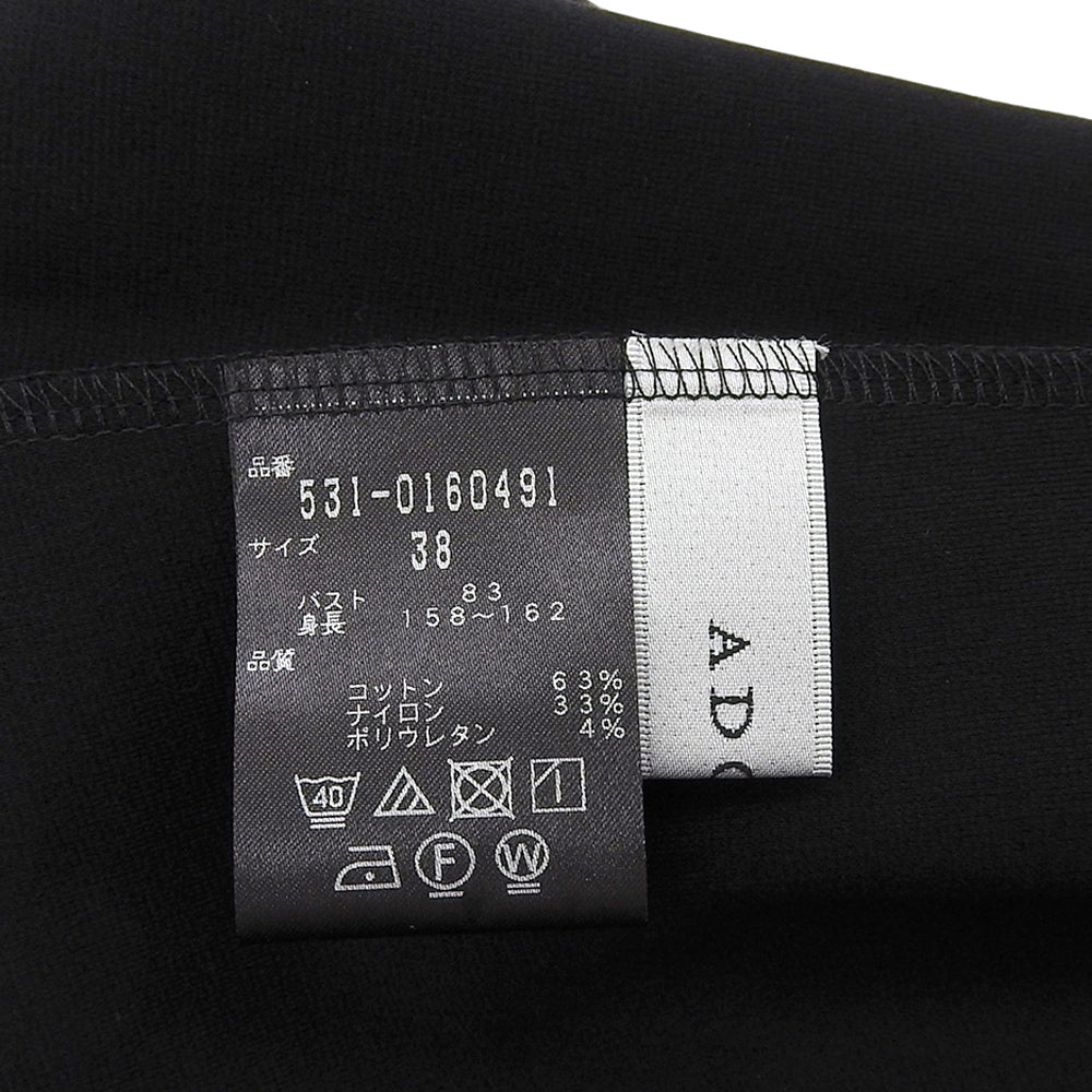 ADORE アドーア 美品 ハイテンションポンチワンピース ワンピース レディース ブラック 38 531-0160491 ワンピース 38