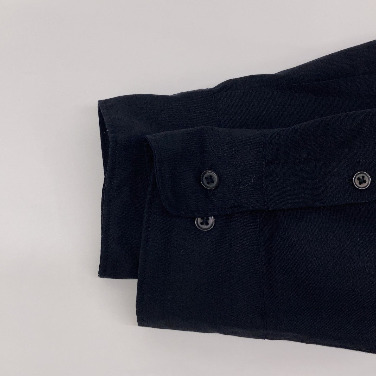 BATONER バトナー BN-23SM-023 ブラック TROPICAL WOOL REGULAR COLLAR SHIRT トップス 3