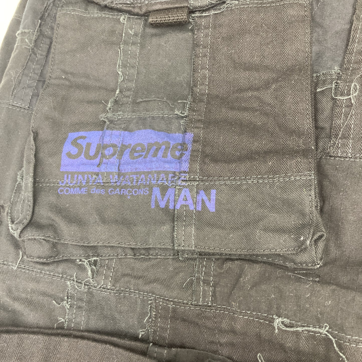 Supreme シュプリーム 【×JUNYA WATANABE】21AW ブラック Patchwork Cargo Pant ボトムス 34