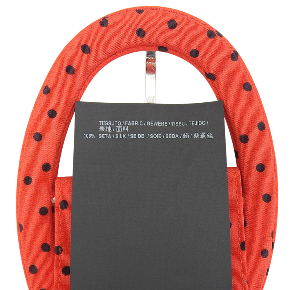 BALENCIAGA バレンシアガ 美品 シルク100% ベルテッド ドット ノースリーブ ワンピース レディース レッド 34 492105 17年 ワンピース 34