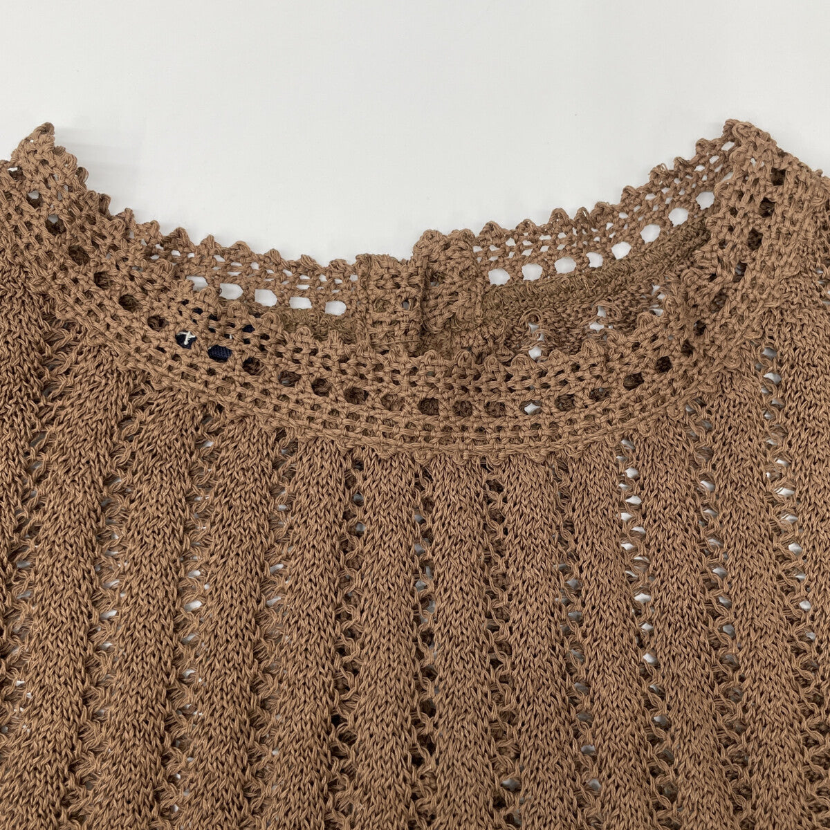 45R フォーティファイブ アール 70580062 ブラウン ギマニットソーのレースMシャツ トップス 表記なし