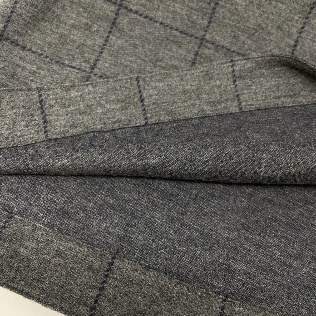 45R フォーティファイブ アール 5095027 グレー ウール100 ウィンドペンチェックワンピース ドレス ワンピース 表記なし