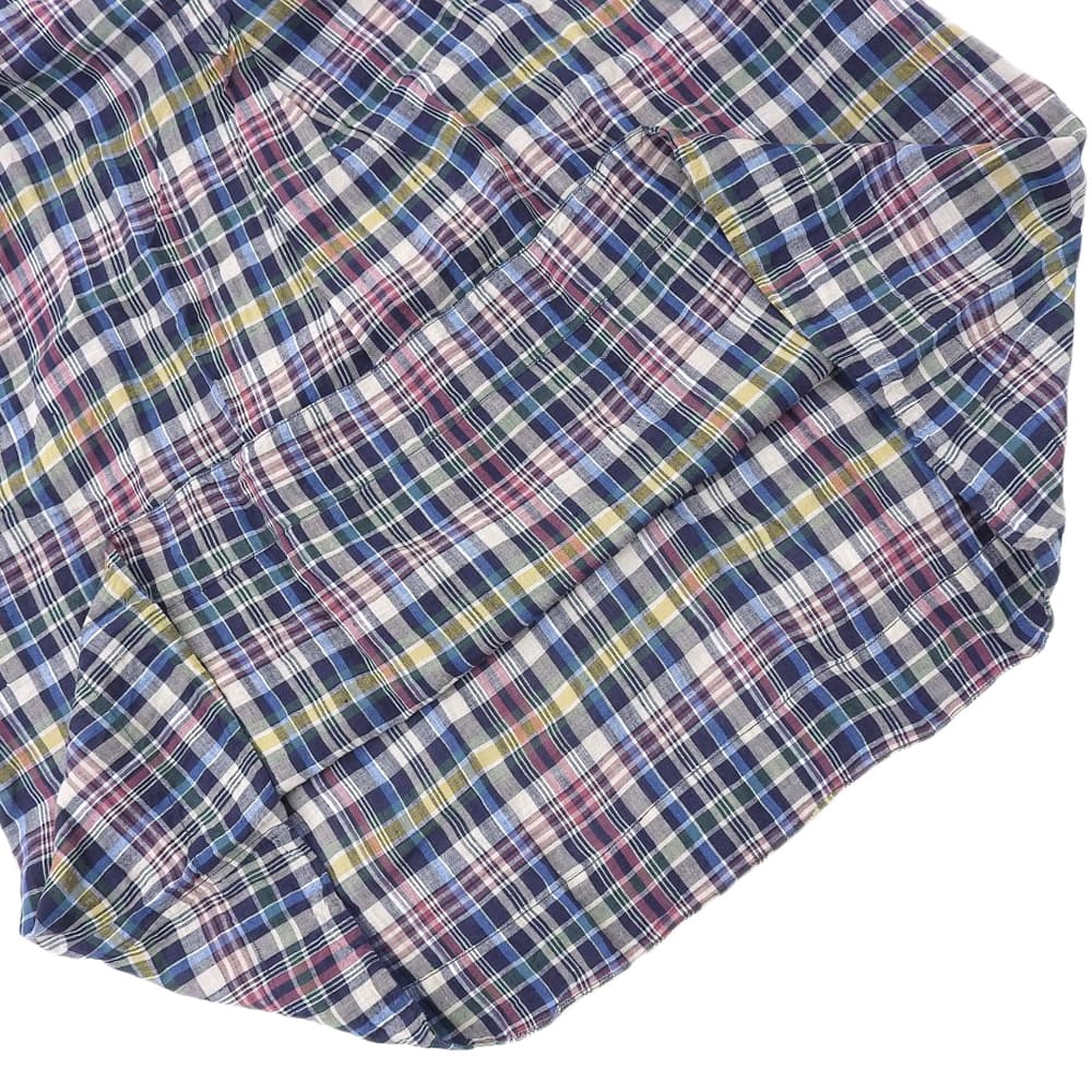 45R フォーティファイブ アール 美品 インドリネンマドラスのフレアMドレス ワンピース レディース マルチカラー 70550272 ワンピース ―