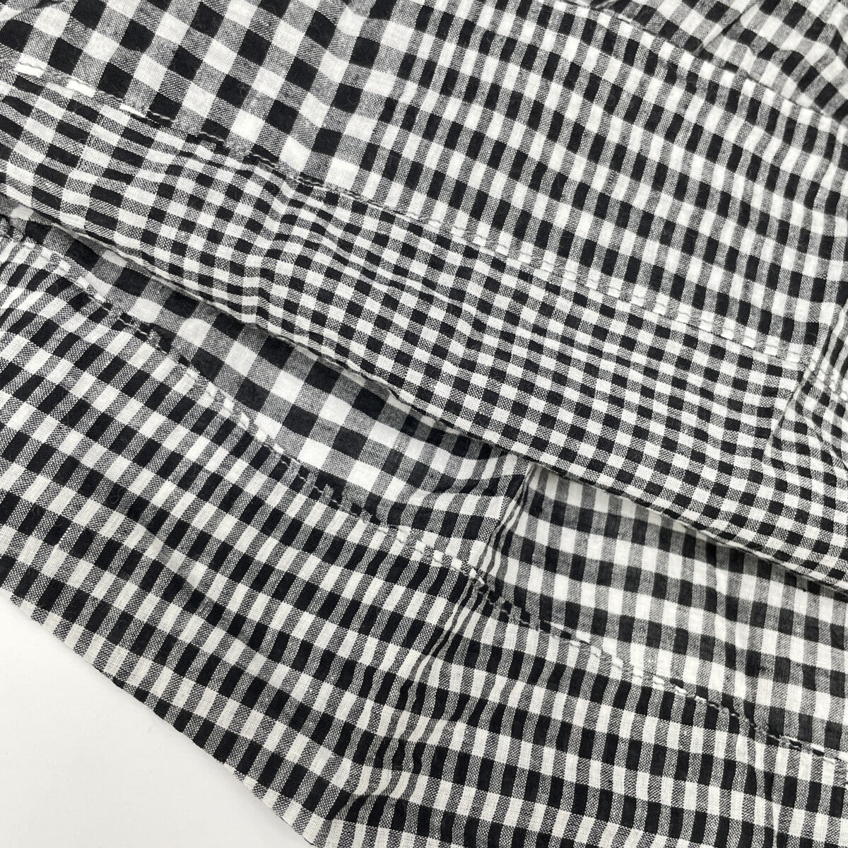 45R フォーティファイブ アール 70450241 ブラック×ホワイト 春風インドカディの四角ドレス ワンピース 00