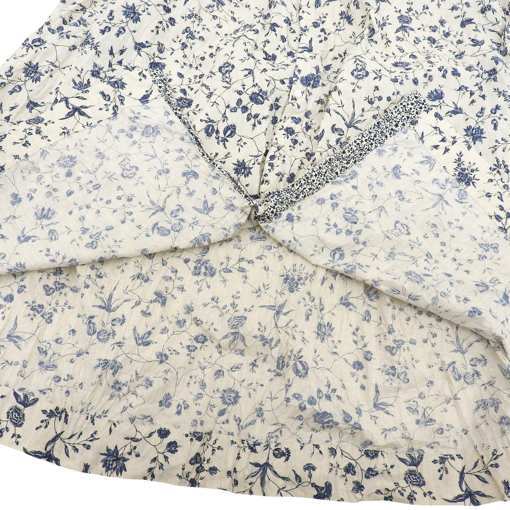 45R フォーティファイブ アール 美品 フラワータペットのドレス コットン ワンピース レディース オフホワイト 0 7075042 ワンピース 0