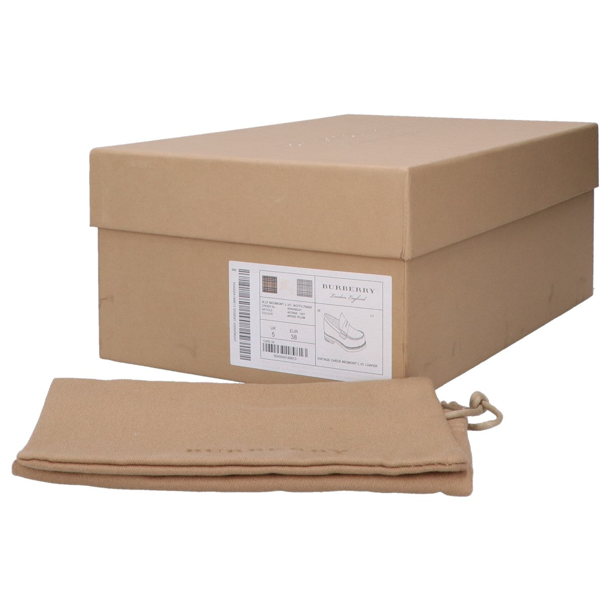 BURBERRY バーバリー ITBROSRLLOC ノヴァチェック コインローファー シューズ 38