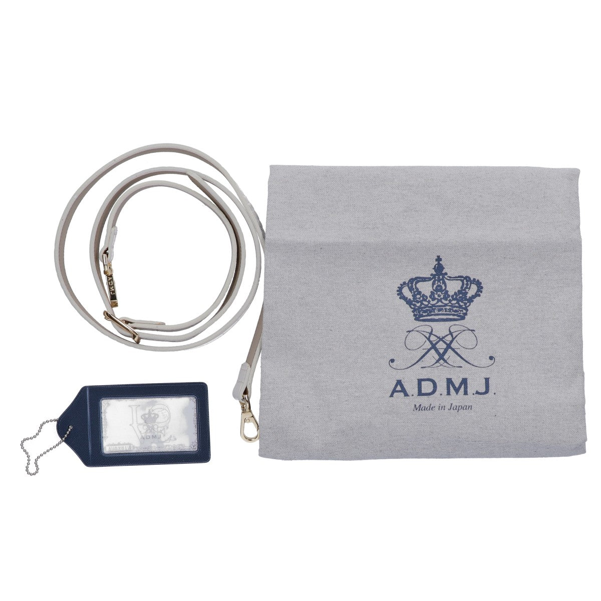A.D.M.J. Accessoires De Mademoiselle ADMJ 【新品同様】20SC030307 クロコ型押し ショルダーバッグ