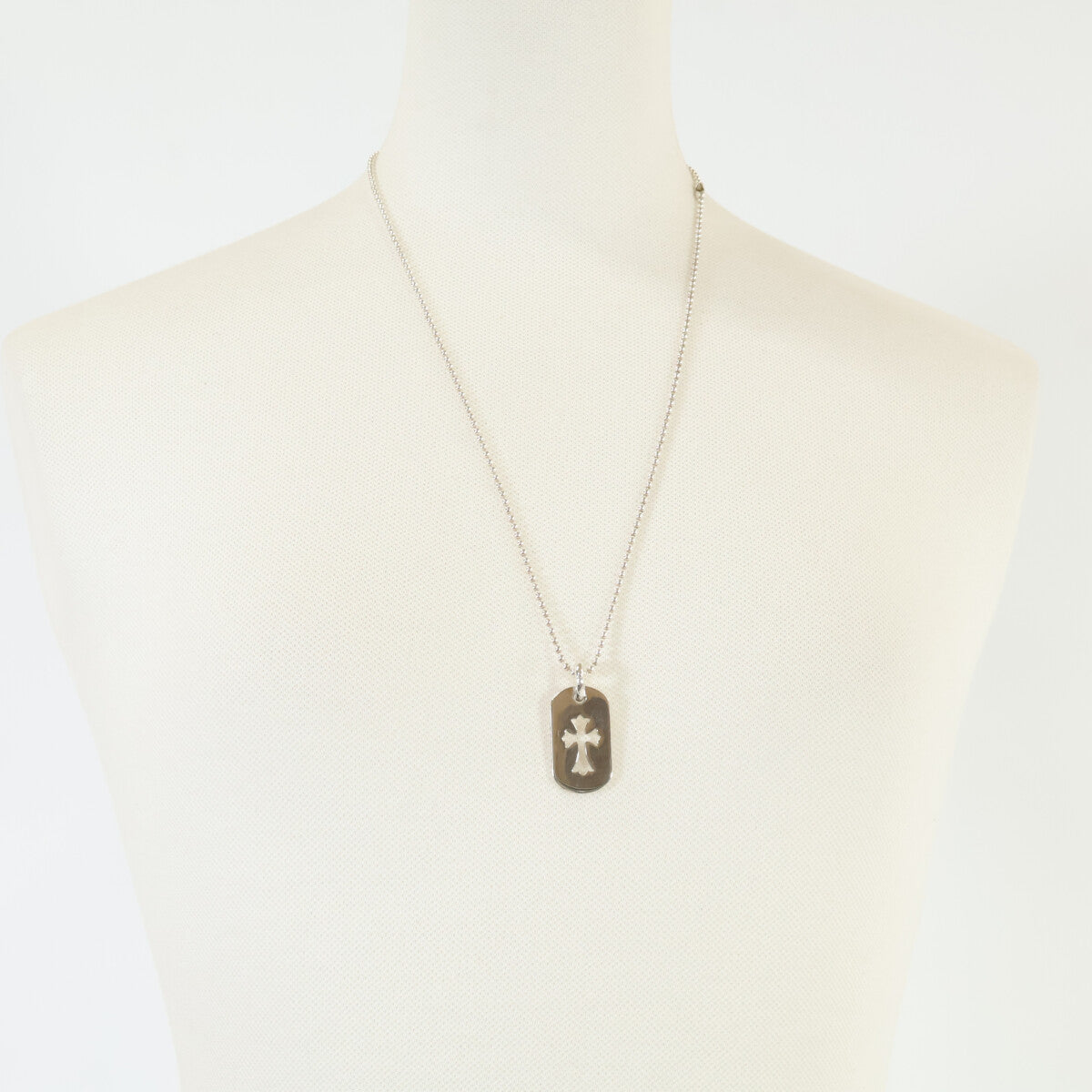 Chrome Hearts クロムハーツ 美品 925 CHクロス カットアウトクロスドッグタグ スモール ペンダントトップ