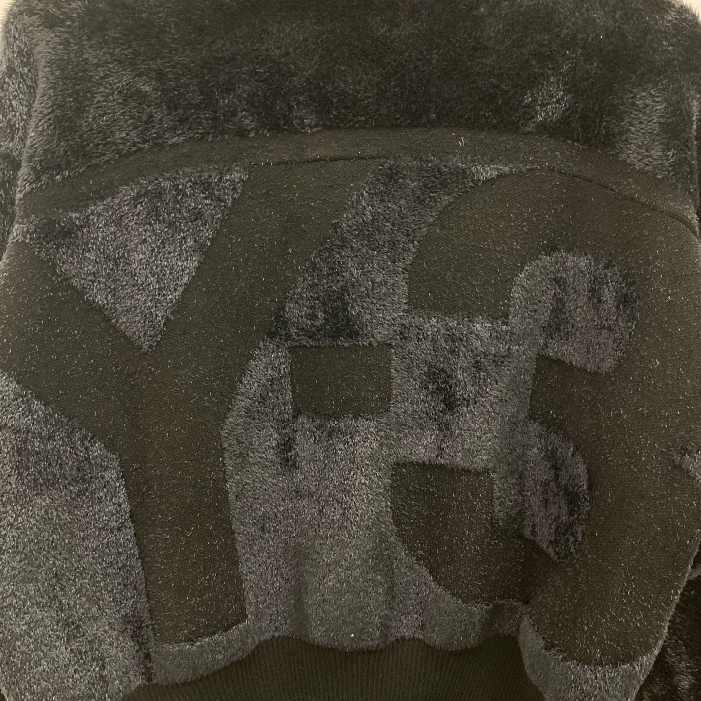 Y-3 ワイスリー ブラック W CLASSIC VELVET KNIT FZ SWEATER トップス 2XS