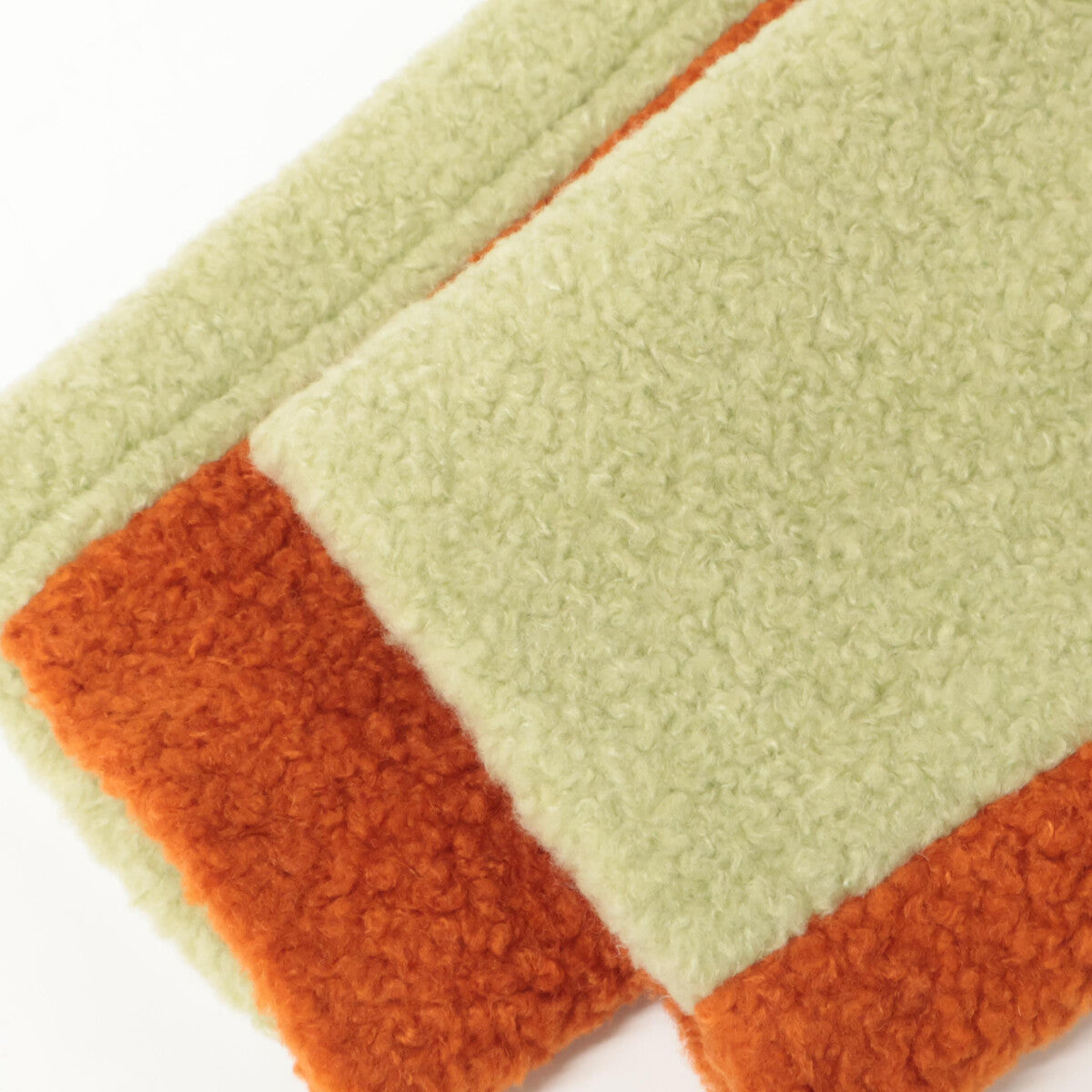 YUKITORII ユキトリイ イエロー×オレンジ ボア コート コート L