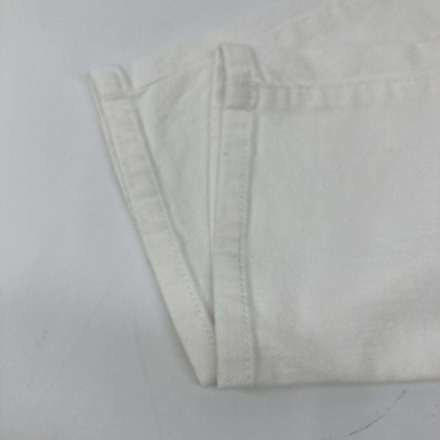 BALMAIN バルマン ホワイト スリム バイカー ボタンフライデニムパンツ ボトムス 36