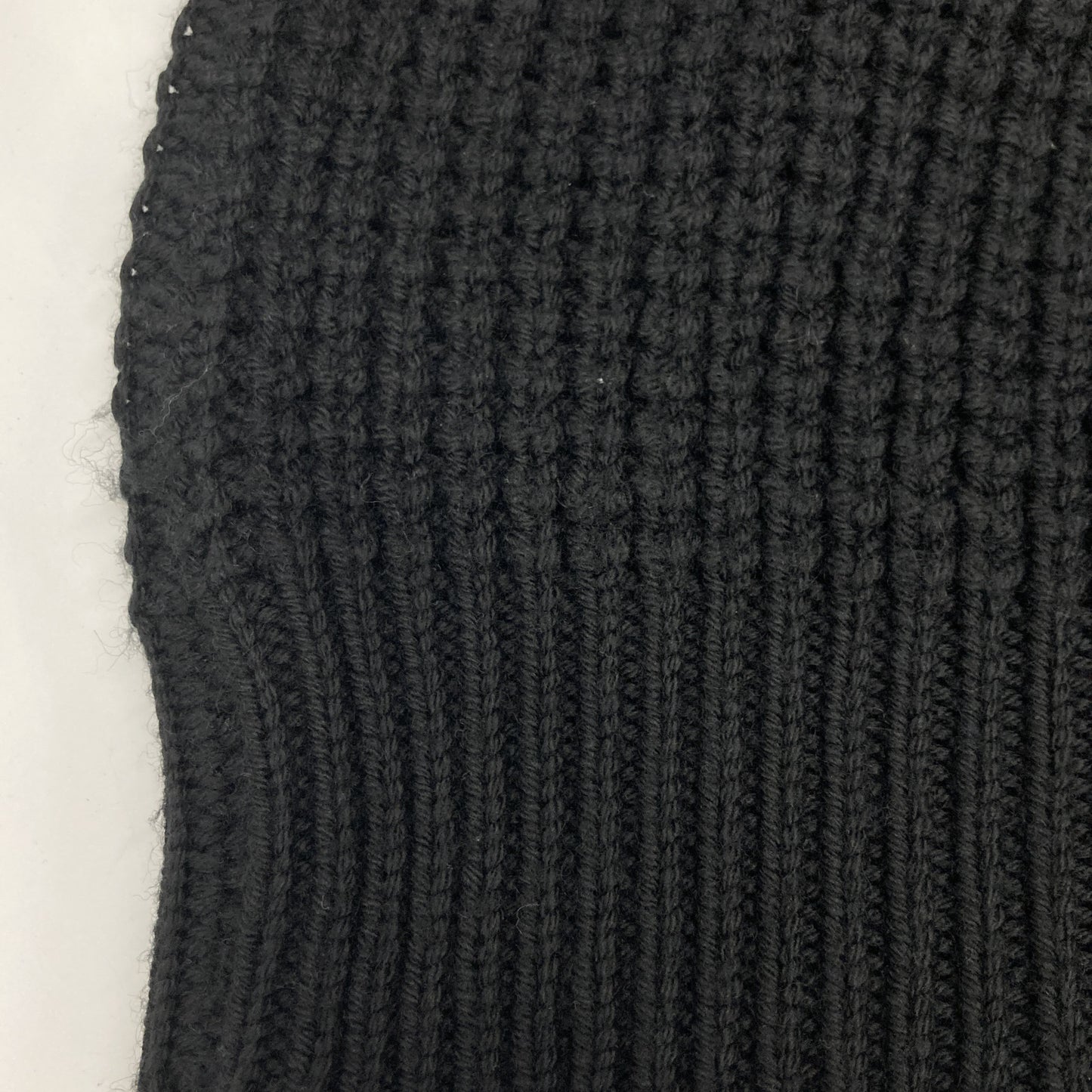 St.moritz サンモリッツ ブラック エクストラファインメリノウール ハイネック ワッフルニットプルオーバー トップス 48