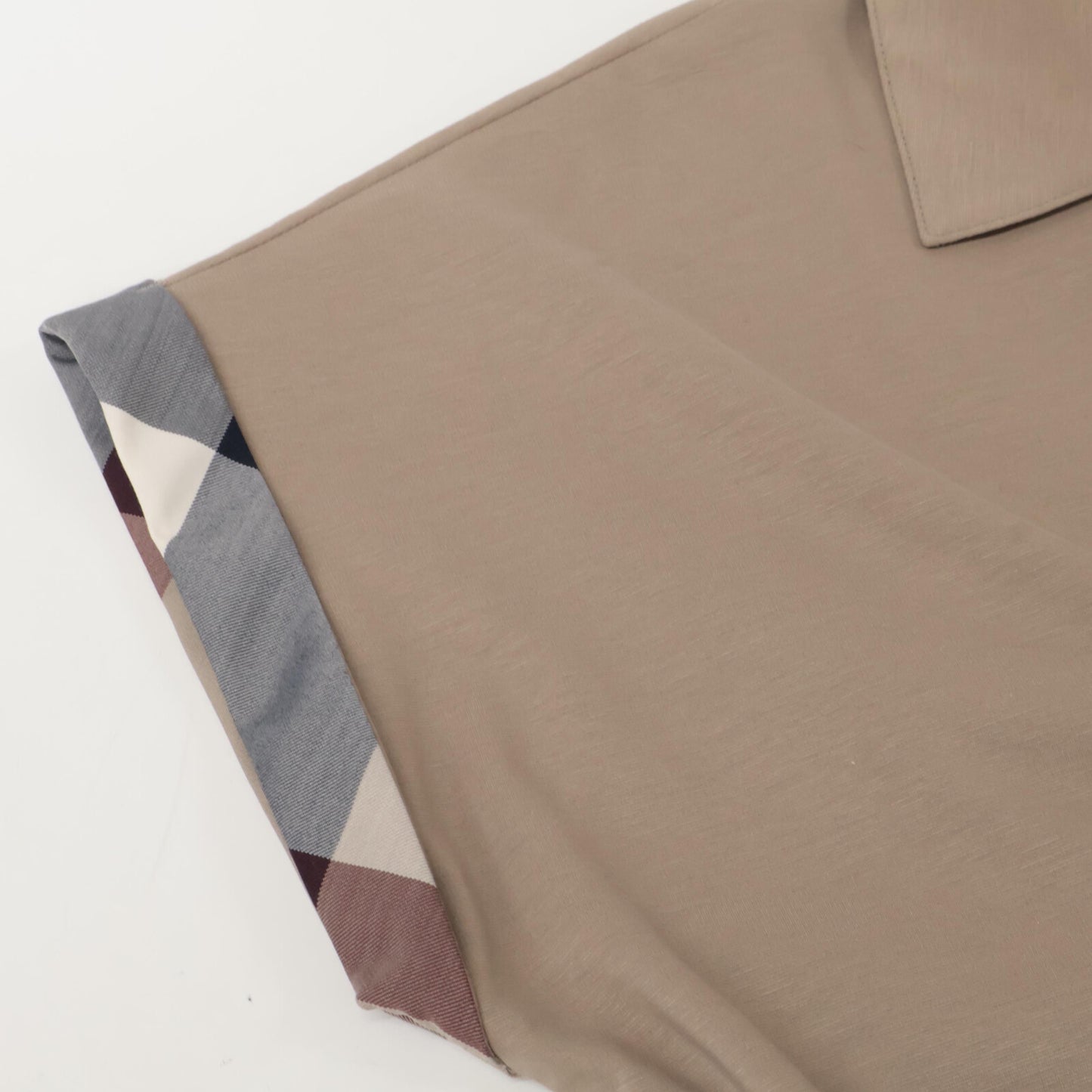 BLUE LABEL CRESTBRIDGE ブルーレーベルクレストブリッジ 25年製 ベージュ コンパクトポンチカラーネックドレス ワンピース