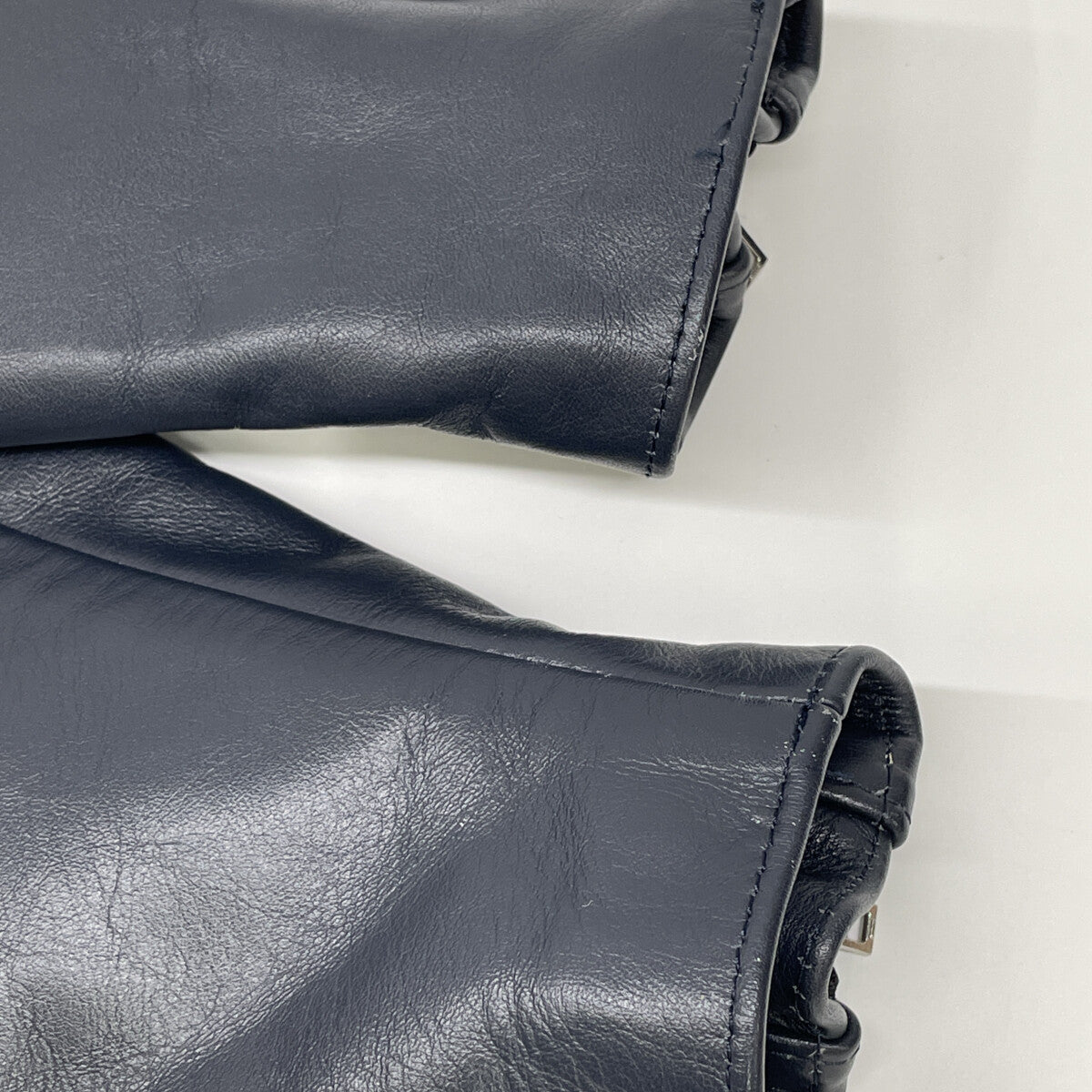 666 666トリプルシックス LJM-1TF ネイビー ステアハイド タイトフィット サイドベルトライダースジャケット ジャケット 34