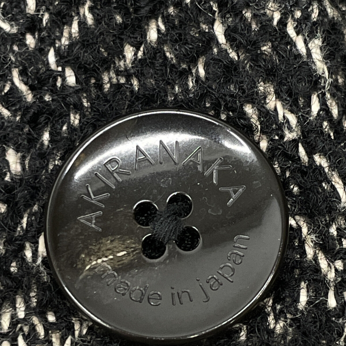 AKIRA NAKA アキラナカ AW2326-BK ブラック Philine combi tex cardigan 2