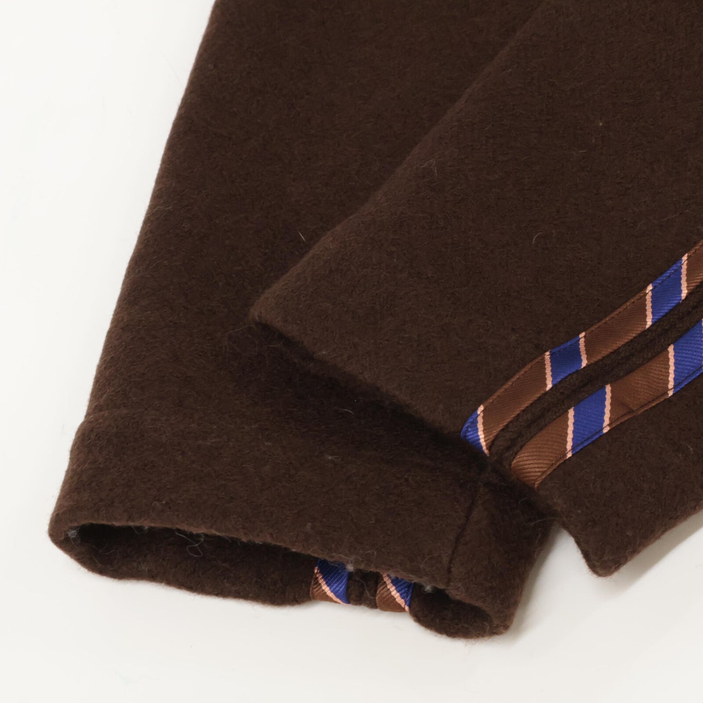 D-due デ ドゥエ ブラウン ウール100 切り返し 2Bジャケット ジャケット 38