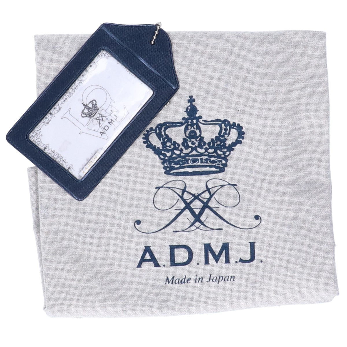 A.D.M.J. Accessoires De Mademoiselle ADMJ 【美品】シュリンクレザー 2WAY ファスナー トートバッグ