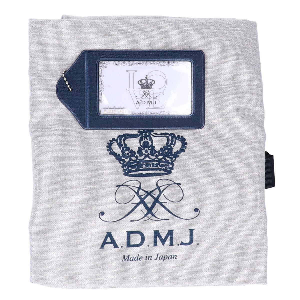 A.D.M.J. Accessoires De Mademoiselle ADMJ 【新品同様】14WS01030 カシミヤ/牛革 トートバッグ