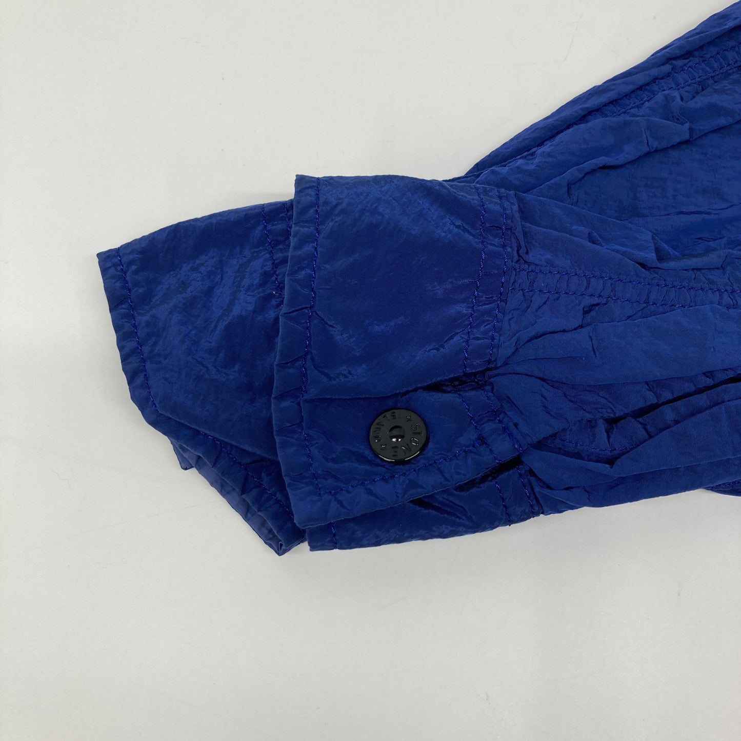 STONE ISLAND ストーンアイランド 15SS 62151F244 ブルー ガーメントダイ ナイロンメタル 長袖シャツジャケット ジャケット S