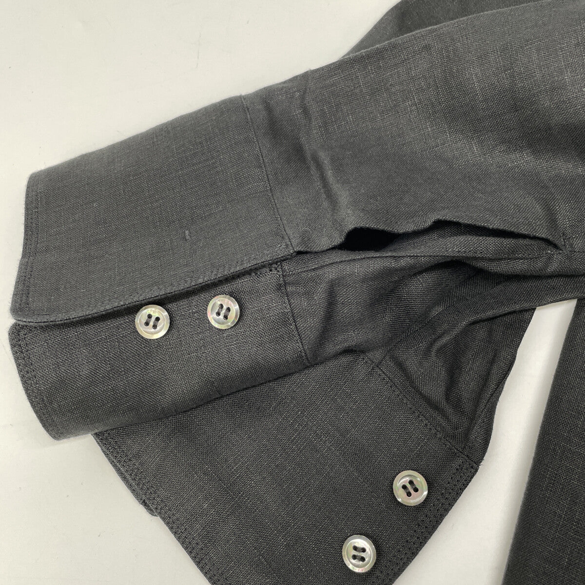 Chaos カオス 25年製 CH209130ER ブラック リネン アガサチャンパカワンピース ワンピース F